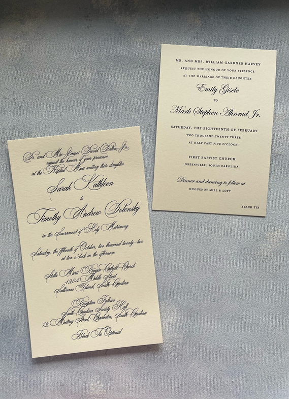 unique wedding invitation