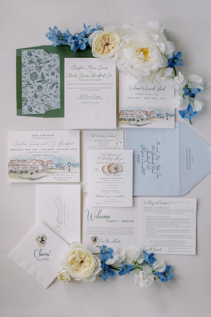 Elevate Your Wedding Invitations with Venue Sketches