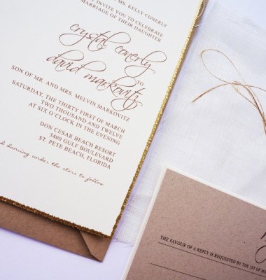 rustic beach wedding invitation