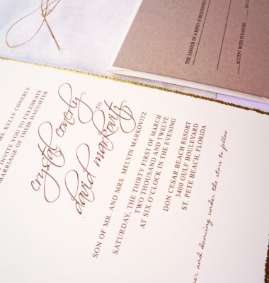 rustic beach wedding invitation