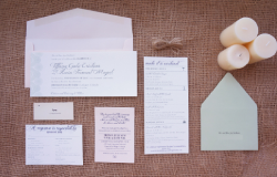 Peach and Sage Invitations