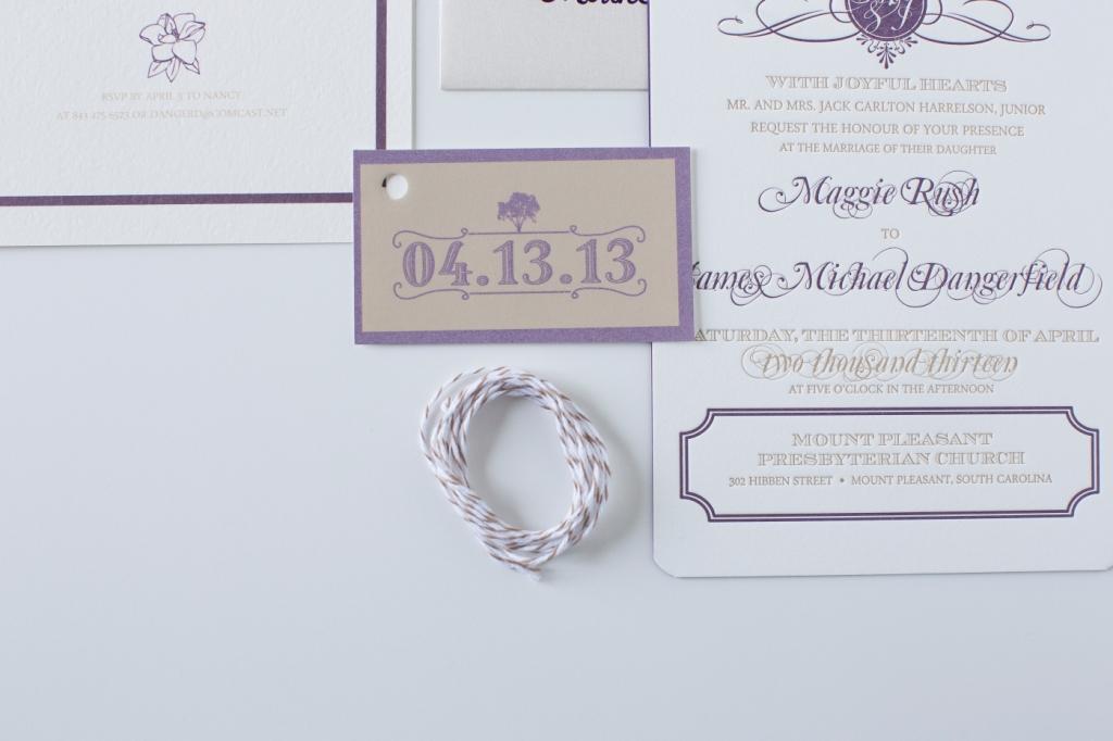 ornate wedding invitation