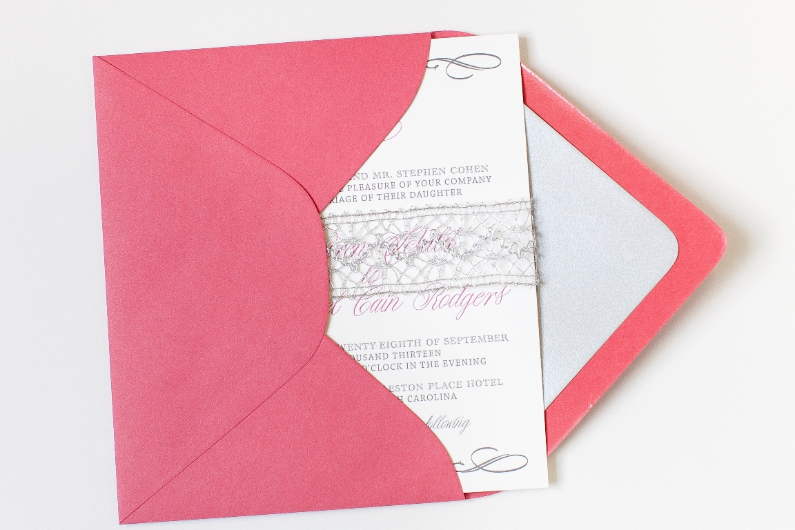 monogram invitation