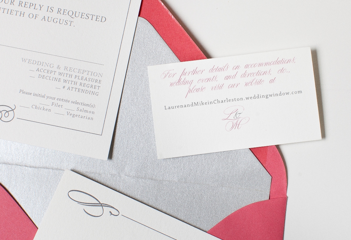 monogram invitation