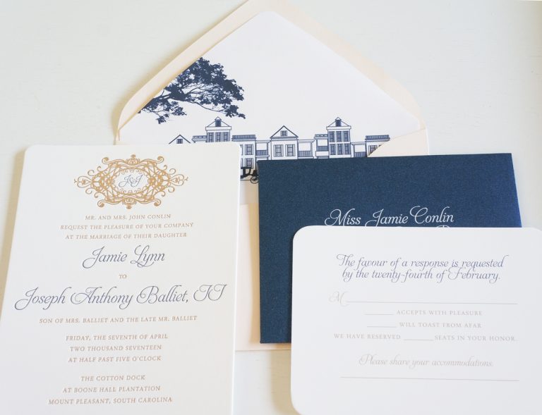 cotton dock wedding invitation - 2024 Dodeline Design