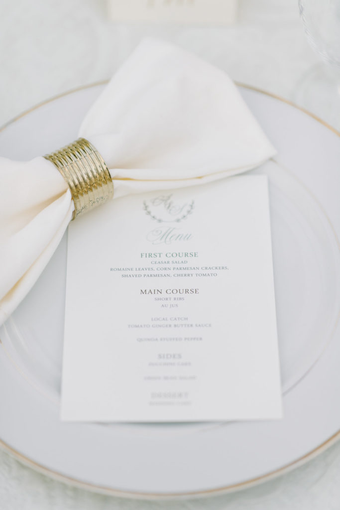 Lowndes Grove wedding invitation