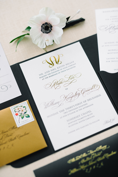 new year’s eve wedding invitation