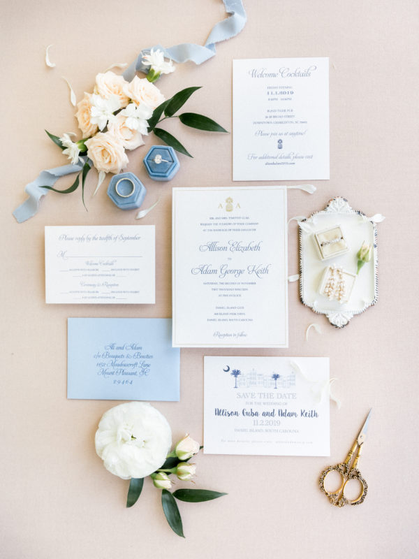 classic navy pineapple invitation - 2024 Dodeline Design