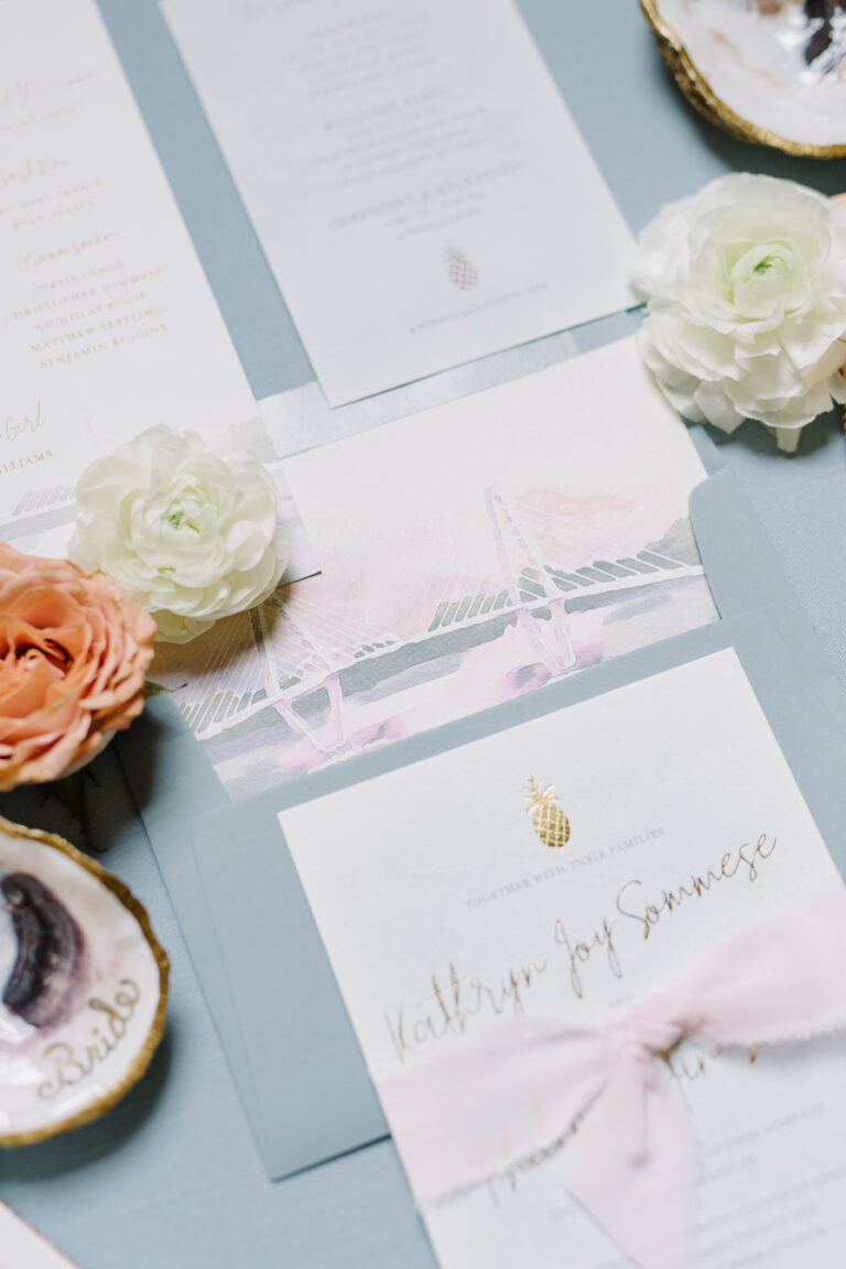 watercolor wedding invitation