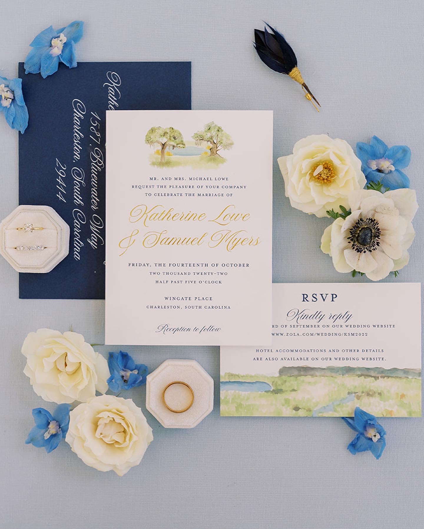 wingate place wedding invitation