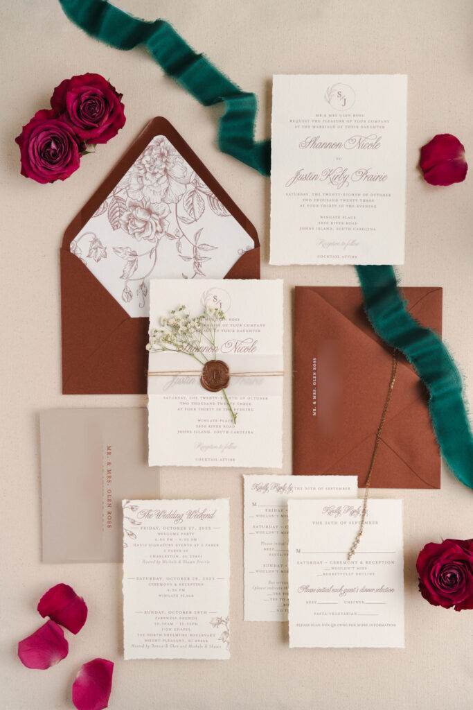 Botanical Fall Wedding Invitation